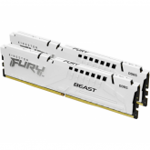 Kit Memorie Kingston Fury Beast White 64GB, DDR5-6000MHz, CL30, Dual Channel