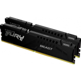 Kit Memorie Kingston Fury Beast Black Intel XMP 3.0/AMD EXPO, 32GB, DDR5-6400MHz, CL32, Dual Channel