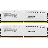 Kit Memorie Kingston Fury Bleast White Intel XMP 3.0, 32GB, DDR5-6400MHz, CL32, Dual Channel