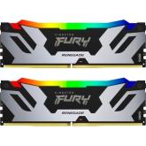 Kit Memorie Kingston FURY Renegade RGB Silver Intel XMP 3.0, 48GB, DDR5-8000 MHz, CL 38, Dual Channel