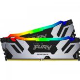 Kit Memorie Kingston FURY Renegade RGB Silver Intel XMP 3.0, 48GB, DDR5-8800 MHz, CL 42, Dual channel