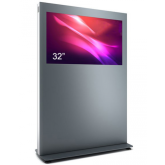 Totem Display Public Kiosk BLH32N-SAB, 32inch, Black-Silver