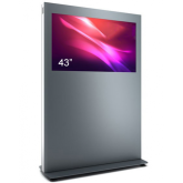 Totem Display Public Kiosk BLH43N-SAB, 43inch, Black-Silver
