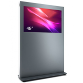 Totem Display Public Kiosk BLH49N-SAB, 49inch, Black-Silver