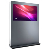 Totem Display Public Kiosk BXH49N-SAB, 49inch, Black-Silver