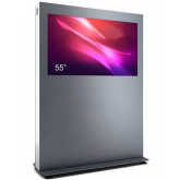 Totem Display Public Kiosk BXH55N-SAB, 55inch, Black-Silver