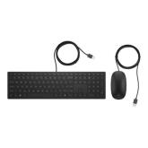 Kit HP Pavilion 400 - Tastatura, USB, Black + Mouse Optic, USB, Black