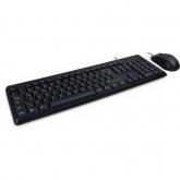 Kit Inter-Tech Eterno KM-3123 - Tastatura, USB, Black + Mouse Optic, USB, Black