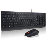 Kit Lenovo Essential - Tastatura, USB, Black + Mouse Optic, USB, Black