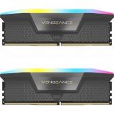 Kit Memorie Corsair Vengeance RGB Grey AMD EXPO 64GB, DDR5-5600MHz, CL40, Dual Channel