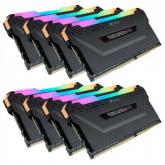 Kit memorie Corsair Vengeance RGB Pro 256GB, DDR4-3200MHz, CL16, Quad Channel