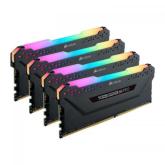 Kit Memorie Corsair Vengeance RGB PRO 64GB, DDR4-3000MHz, CL15, Quad Channel