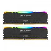 Kit Memorie Crucial Ballistix Black RGB 16GB, DDR4-3200MHz, CL16, Dual Channel