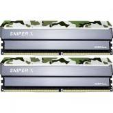 Kit Memorie G.Skill Sniper X Classic Camo 16GB, DDR4-3200MHz, CL16, Dual Channel