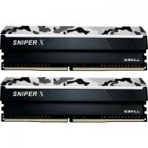 Kit Memorie G.Skill Sniper X Urban Camo, 16GB, DDR4-2400MHz, CL17, Dual Channel