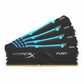 Kit Memorie Kingston HyperX FURY RGB, 32GB, DDR4-2666MHz, CL16, Quad Channel