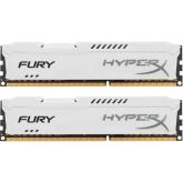 Kit Memorie Kingston HyperX Fury White Series 16GB DDR3-1600Mhz, CL10