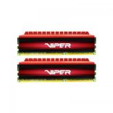 Kit Memorie Patriot Viper 4 Red 8GB, DDR4-3000MHz, CL16, Dual Channel