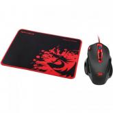 Kit Redragon Hydra - Mouse Optic, USB, Black-Red + Mouse Pad Archelon M bundle, Black-Red