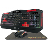 Kit Tastatura Gamdias Ares M2 RGB LED, USB, Black + Mouse Optic Gamdias Zeus E2 RGB LED, USB, Black + Mouse Pad Gamdias Nyx E1, Black