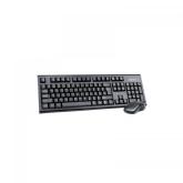 Kit Wireless A4Tech 3100N - Tastatura, USB, Black  + Mouse V-Track, USB, Black