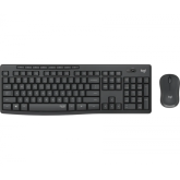 Kit Wireless Logitech MK295 - Tastatura, USB, Layout UK, Black + Mouse Optic, USB, Black