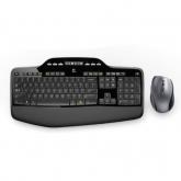 Kit Wireless Logitech MK710 - Tastatura, USB, Layout UK, Black + Mouse Optic, USB, Black