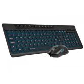 Kit Wireless Tracer Islander RF - Tastatura, USB, Black-Blue + Mouse Optic, USB, Black-Blue