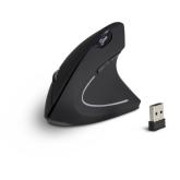 Mouse Optic Vertical Inter-Tech Eterno KM-206R, USB Wireless, Black