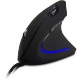 Mouse Optic Vertical Inter-Tech Eterno KM-206WR, USB, Black