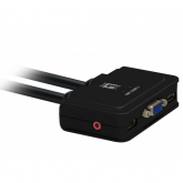 Switch KVM Level One KVM-0223, 2x USB, 2x 3.5mm jack, VGA, Black