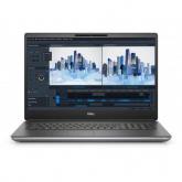 Laptop Dell Precision 7760, Intel Core i7-11850H, 17.3inch, RAM 16GB, SSD 512GB, nVidia RTX A3000 6GB, Linux, Grey