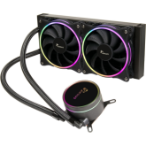 Cooler procesor Inter-Tech LC-240 RGB, ARGB LED, 2 x 120 mm, Black
