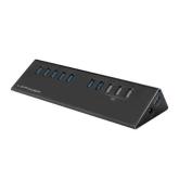 Hub USB LC Power LC-HUB-ALU-2B-10, 7x USB 3.2 gen 1, 3x USB, Black