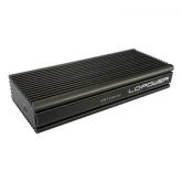 Rack SSD LC Power LC-M2-C-NVME-2X2, USB Tip C, M.2 NVMe, Black