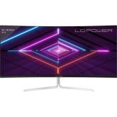 Monitor LED Curbat LC Power LC-M34-UWQHD-100-C-V3, 34inch, 3440x1440, 6ms GtG, White