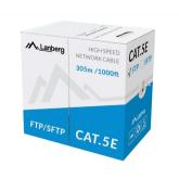 Cablu retea Lanberg LCF5-10CC-0305-S, Cat.5e, F/UTP, 305m, Grey