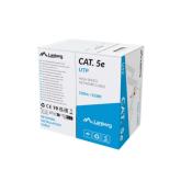 Cablu retea Lanberg LCU5-12CU-0100-S, U/UTP, Cat. 5e, 100 m, Gray 