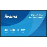 Business Display Iiyama Seria LH64 LH4364UHS-B1AG, 43 inch, 3840x2160 pixeli, Black