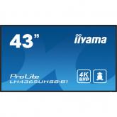 Business TV Iiyama Seria ProLite LH4365UHSB-B1, 43inch, 3840x2160pixeli, Black