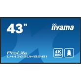 Business Display Iiyama Seria ProLite LH4365UHSB-B1, 43inch, 3840x2160pixeli, Black