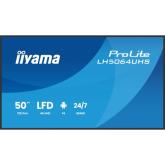 Business Display Iiyama Seria LH64 LH5064UHS-B1AG, 50 inch, 3840x2160 pixeli, Black