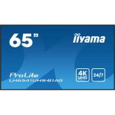 Business Display Iiyama Seria LH41 LH6541UHS-B1AG, 65 inch, 3840x2160 pixeli, Black