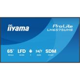 Business Display Iiyama Seria ProLite LH6575UHS-B2AG, 65 inch, 3840 x 2160 pixeli, Black