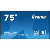 Business TV Iiyama Seria ProLite LH7554UHS-B1AG, 75inch, 3840x2160pixeli, Black