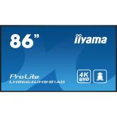 Business TV Iiyama Seria ProLite LH8664UHS-B1AG, 86inch, 3840x2160pixeli, Black