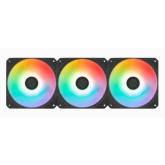 Ventilator Aerocool Link, aRGB, 120 mm, Black, 3 bucati