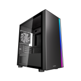 Carcasa PcCOOLER LM300 ARGB Black, Fara sursa