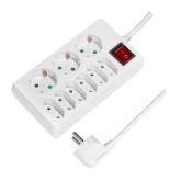 Prelungitor Logilink LPS201, 6 x CEE 7/3, 3 x CEE 7/16, 1.5 m, White