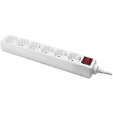 Prelungitor Logilink LPS202, 6 x Schuko, 1.5 m, White